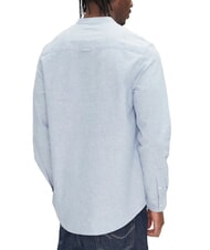 TOMMY HILFIGER TH JEANS Koszula z mieszanki lnu i kołnierzykiem typu st&oacute;jka Kolorado niebieski - Koszule męskie - 2