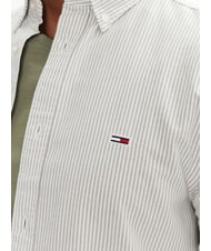 TOMMY HILFIGER TH JEANS Koszula w paski z długim rękawem Aruba zielony pasek - Koszule męskie - 3