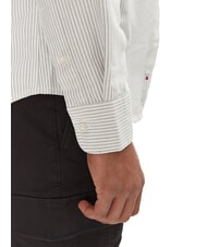 TOMMY HILFIGER TH JEANS Koszula w paski z długim rękawem Aruba zielony pasek - Koszule męskie - 4