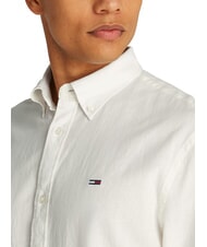 TOMMY HILFIGER TH JEANS Koszula z długim rękawem z mieszanki lnu ecru - Koszule męskie - 3