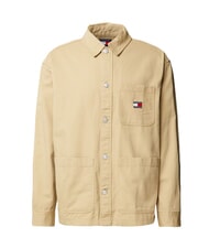 TOMMY HILFIGER TH JEANS Koszulka sportowa z kieszeniami reliktowa opalenizna - Koszule męskie - 4