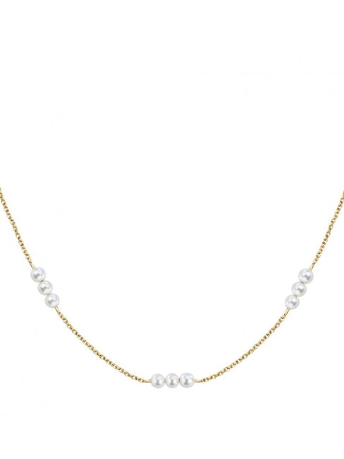 PERLE Naszyjnik choker z perłami ż&oacute;łty - Naszyjniki