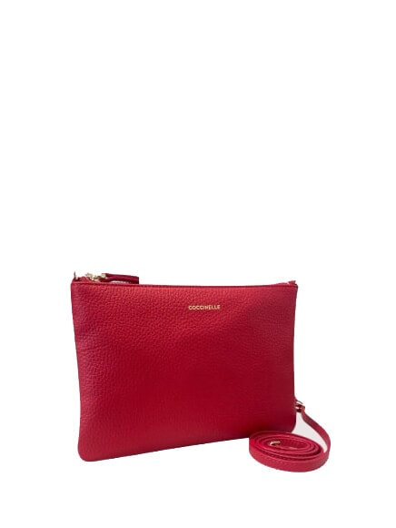 BEST CROSSBODY Sk&oacute;rzana mini torebka szkarłat - Torby damskie