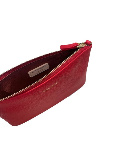BEST CROSSBODY Sk&oacute;rzana mini torebka szkarłat - Torby damskie