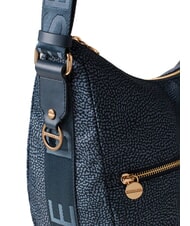BORBONESE LUNA BAG MEDIUM Torba na ramię niebieski lapis - Torby damskie - 3