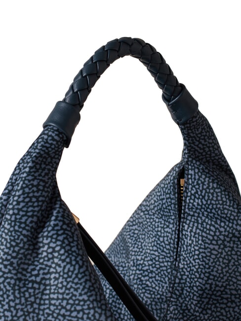 PLIE Torba na ramię typu hobo niebieski lapis - Torby damskie