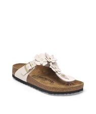 BIRKENSTOCK GIZEH Sk&oacute;rzane klapki z kwiatami jasnor&oacute;żowy - Buty uniseks - 3