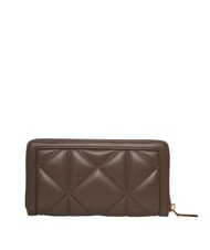 LOVE MOSCHINO EMBOSSED Średni portfel zapinany na zamek błoto - Portfele damskie - 3