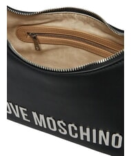 LOVE MOSCHINO BOLD LOVE Torba na ramię czarny lakier - Torby damskie - 3