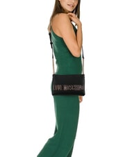 LOVE MOSCHINO BOLD LOVE Pasek na ramię Czarny - Torby damskie - 4