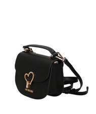 LOVE MOSCHINO HEART TURNLOCK Mała torebka z paskiem na ramię Czarny - Torby damskie - 2