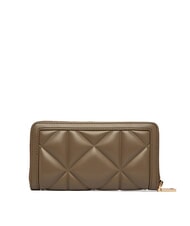 LOVE MOSCHINO EMBOSSED Duży portfel zapinany na zamek błoto - Portfele damskie - 3