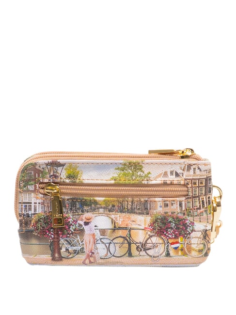 YESBAG SPECIAL Podw&oacute;jne etui na karty zapinane na zamek rowery - Portfele damskie