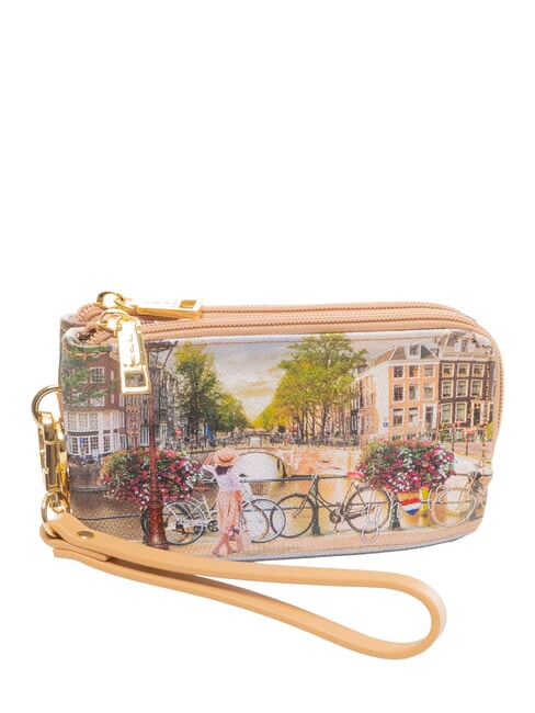 YESBAG SPECIAL Podw&oacute;jne etui na karty zapinane na zamek rowery - Portfele damskie