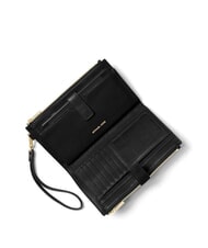 MICHAEL KORS JET SET Sk&oacute;rzany portfel kopert&oacute;wka czarny - Torby damskie - 2