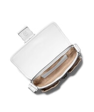MICHAEL KORS COLBY Średniej wielkości sk&oacute;rzana torba na ramię biel optyczna - Torby damskie - 6