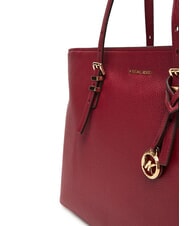 MICHAEL KORS QUINN Sk&oacute;rzana torba na zakupy morwa - Torby damskie - 3