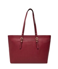 MICHAEL KORS QUINN Sk&oacute;rzana torba na zakupy morwa - Torby damskie - 4