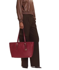 MICHAEL KORS QUINN Sk&oacute;rzana torba na zakupy morwa - Torby damskie - 5
