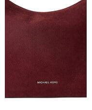 MICHAEL KORS NOLITA Duża torba na ramię ze sk&oacute;ry nubukowej krwisty - Torby damskie - 3