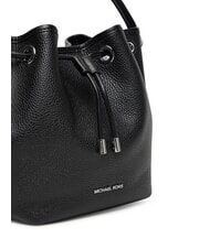 MICHAEL KORS AVERY Sk&oacute;rzana torba wiaderkowa z paskiem na ramię czarny - Torby damskie - 3