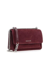 MICHAEL KORS CLAIRE Zamszowa torba na ramię krwisty - Torby damskie - 2