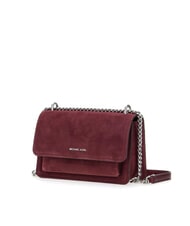 MICHAEL KORS CLAIRE Zamszowa torba na ramię krwisty - Torby damskie - 3