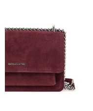 MICHAEL KORS CLAIRE Zamszowa torba na ramię krwisty - Torby damskie - 4