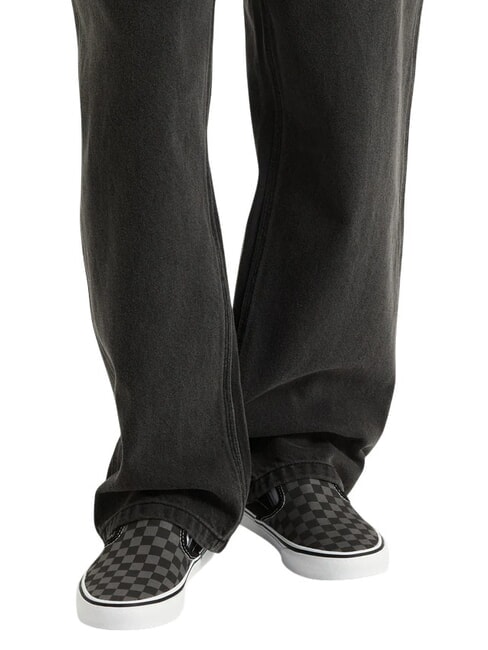 CLASSIC SLIP-ON Trampki wsuwane  szachownica czarno-cynowa - Buty uniseks