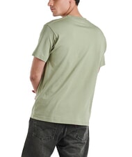VANS LEFT CHEST Luźny bawełniany T-shirt miękka szałwia - Koszulki męskie - 2