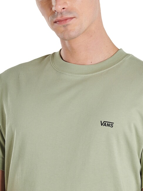 LEFT CHEST Luźny bawełniany T-shirt miękka szałwia - Koszulki męskie