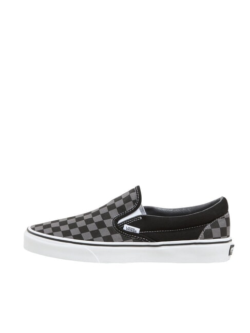 CLASSIC SLIP-ON Trampki wsuwane  szachownica czarno-cynowa - Buty uniseks