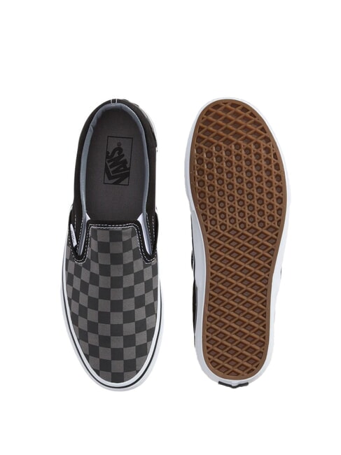 CLASSIC SLIP-ON Trampki wsuwane  szachownica czarno-cynowa - Buty uniseks