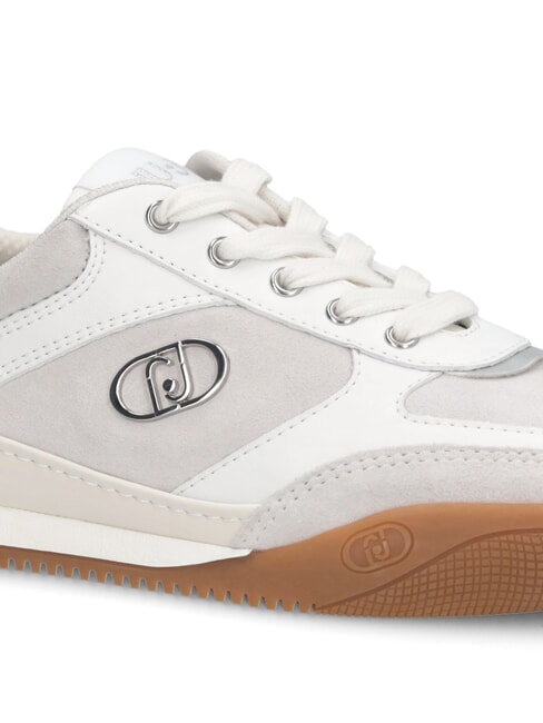 LEWIS 01 Trampki z metalowym logo biały - Buty damskie