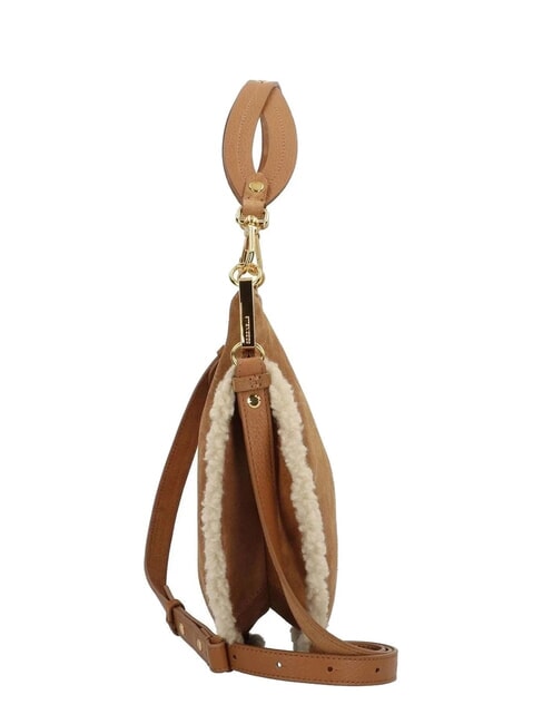 SUNUP ECO SHEARLING Torba na ramię z paskiem na ramię rafa/brzoskwinia - Torby damskie