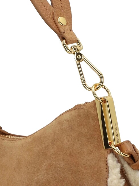 SUNUP ECO SHEARLING Torba na ramię z paskiem na ramię rafa/brzoskwinia - Torby damskie