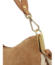 COCCINELLE SUNUP ECO SHEARLING Torba na ramię z paskiem na ramię rafa/brzoskwinia - Torby damskie - 4