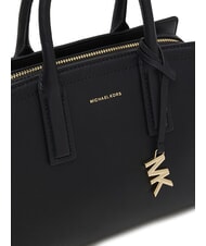 MICHAEL KORS LAILA Sk&oacute;rzana torebka z paskiem na ramię czarny - Torby damskie - 4
