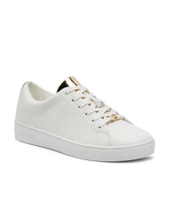 MICHAEL KORS KEATON Sk&oacute;rzane trampki blade złoto - Buty damskie - 3
