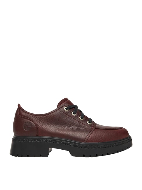 CAMBRUA VALLEY Sk&oacute;rzane buty bordowy, pełne ziarno - Buty damskie