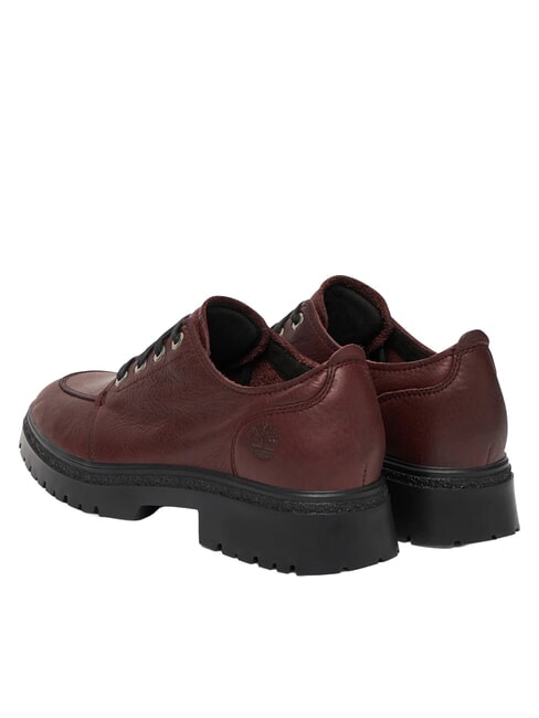 CAMBRUA VALLEY Sk&oacute;rzane buty bordowy, pełne ziarno - Buty damskie