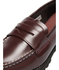 TIMBERLAND NOREEN Mokasyny sk&oacute;rzane bordowy, pełne ziarno - Buty damskie - 4
