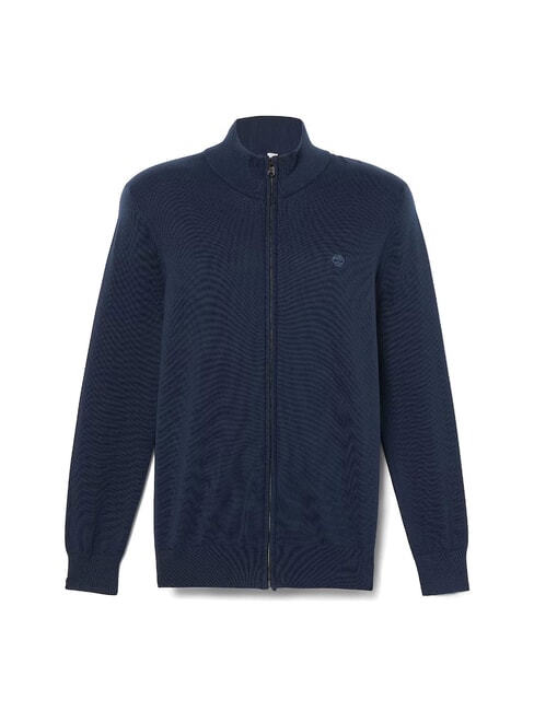 WILLIAMS RIVER Sweter zapinany na suwak ciemny szafir/ciemny denim - Koszulki męskie