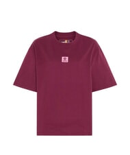 TIMBERLAND STACK LOGO  Koszulka bawełniana Burgundia - Koszulki i topy damskie - 3