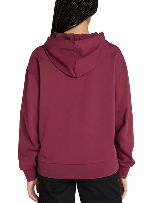 STACK LOGO Bluza z kapturem Burgundia - Bluzy damskie