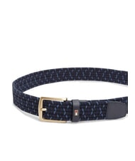 TOMMY HILFIGER DENTON Pleciony elastyczny pasek Morze Egejskie - Paski - 2