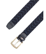 TOMMY HILFIGER DENTON Pleciony elastyczny pasek Morze Egejskie - Paski - 3