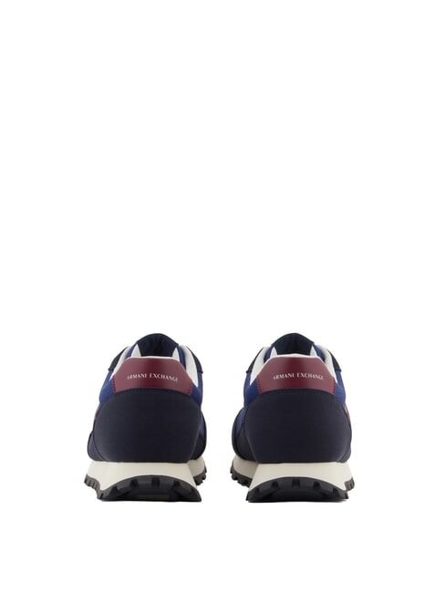 DROP MICROSUEDE Trampki z kontrastowym logo głęboki granat + błękit + granat - Buty męskie