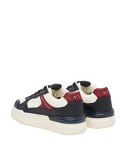 ARMANI EXCHANGE A|X Trampki męskie ecru + głęboki granat - Buty męskie - 3