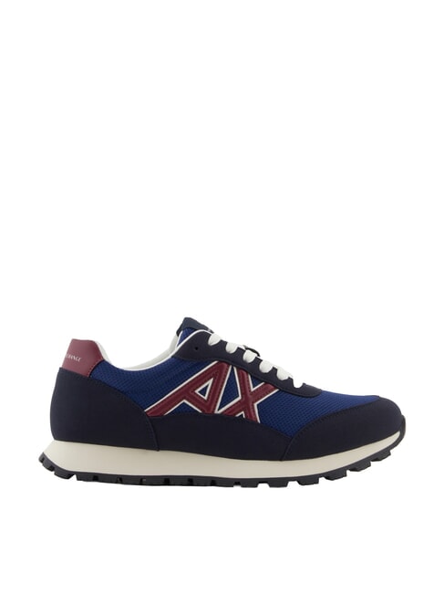 DROP MICROSUEDE Trampki z kontrastowym logo głęboki granat + błękit + granat - Buty męskie